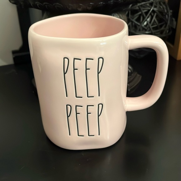 NEW Rae Dunn PEEP PEEP Light Pink Large Mug - Picture 2 of 6